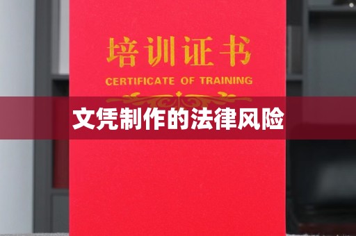 邯山文凭制作的法律风险